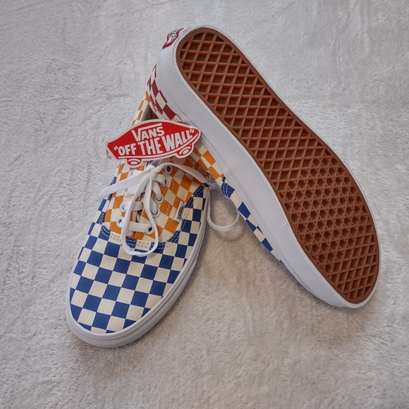 VANS Era Checkerboard Multi-color Skating Shoes Size 9.5M New - Picture 4 of 8